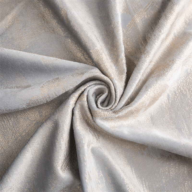 W9018 Diamond Grid Dutch Velvet Bronzing Velvet Curtain Fabric